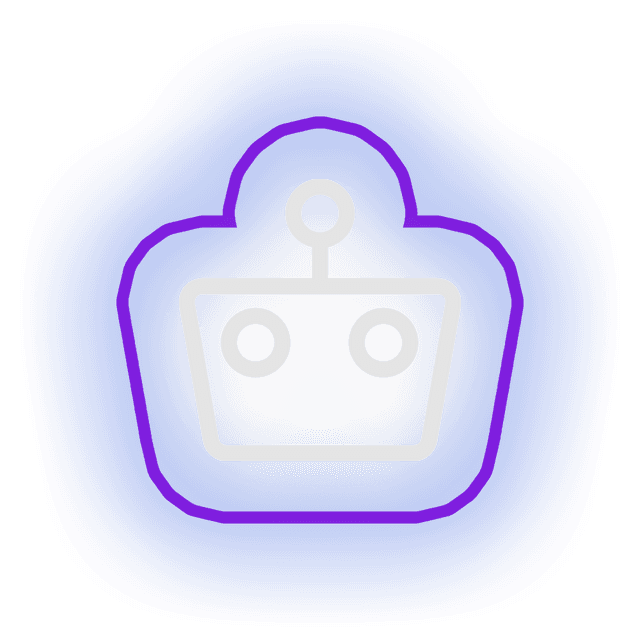 AI robot icon representing automated content management