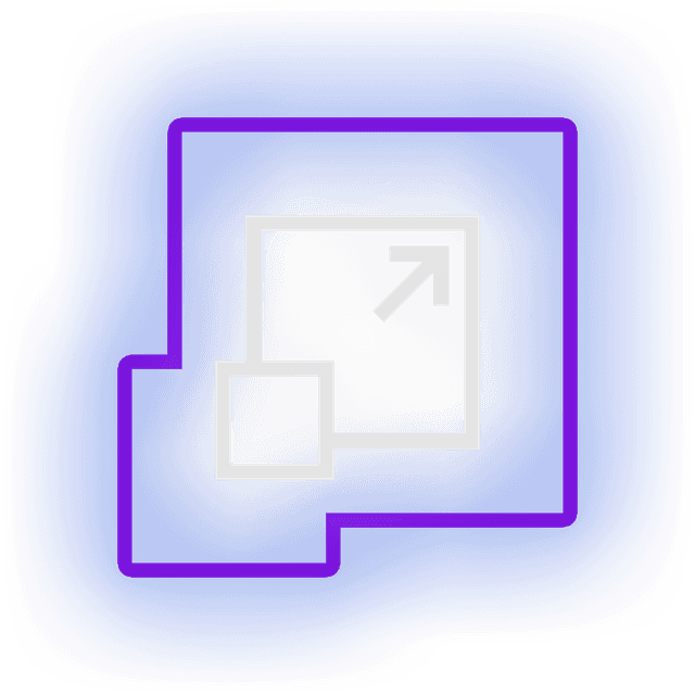 Seamless scalability icon